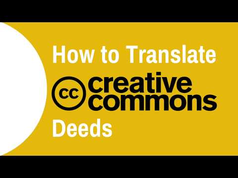How to Translate Creative Commons Deeds